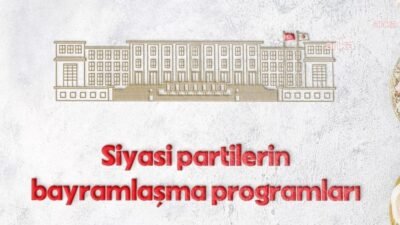 Kurban Bayramı dolayısıyla siyasi partilerin geleneksel bayramlaşma programları belli oldu.