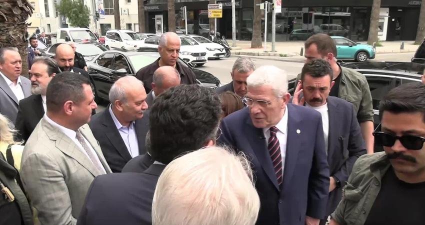 İYİ Parti Genel Başkanı Müsavat Dervişoğlu, Kemeraltı Çarşısı’nda esnaf ziyareti