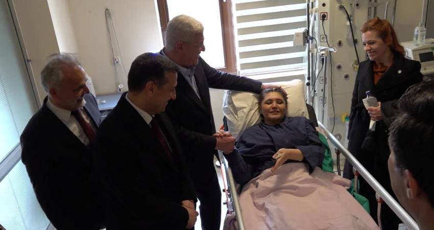 İYİ Parti Tekirdağ Milletvekili Selcan Taşçı, Edirne Belediyesi ziyareti sırasında