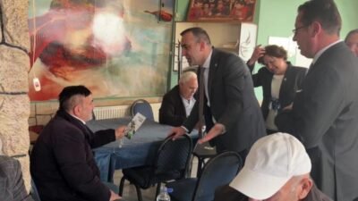 İYİ Parti Genel Başkan Yardımcısı Volkan Yılmaz, Yozgat’ta esnaf ziyaretinde
