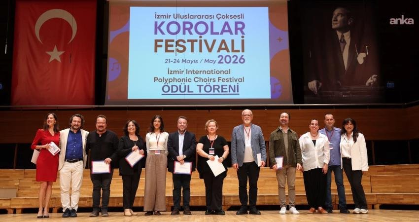 İzmir Uluslararası Çoksesli Korolar Festivali, ödül töreniyle sona erdi İzmir Büyükşehir Belediyesi ile Türkiye Polifonik Korolar Derneği İzmir Şubesi
