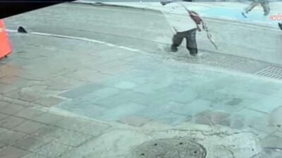 İzmir'de sağanak yağışta Özge Ceren Deniz ve İnanç Öktemay'ın elektrik
