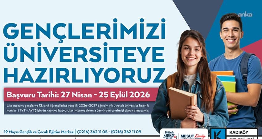 Kadıköy Belediyesi’nin ücretsiz üniversite hazırlık kurslarında kayıt dönemi başladı. Mezunlar