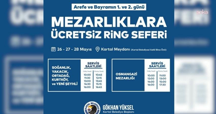 Kartal Belediyesi, her bayram olduğu gibi bu Kurban Bayramı’nda da