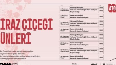“Düşler Zamanı: Japonya” sergisinden ilhamla hazırlanan Kiraz Çiçeği Günleri Atölyeleri,