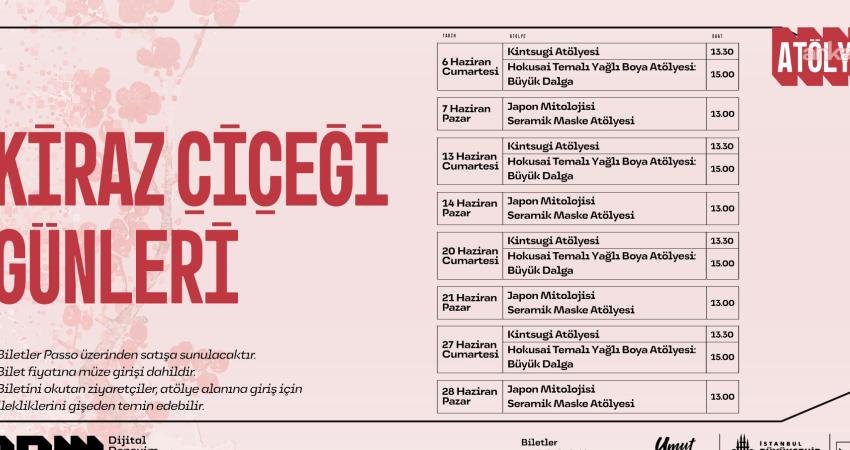 “Düşler Zamanı: Japonya” sergisinden ilhamla hazırlanan Kiraz Çiçeği Günleri Atölyeleri,