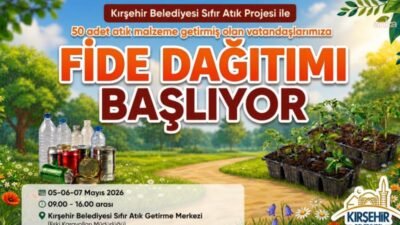 Kırşehir Belediyesi, çevresel farkındalığı artırmak ve yerli üretimi desteklemek amacıyla