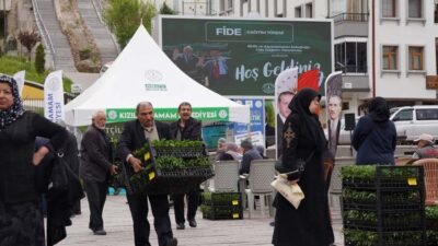 Kızılcahamam Belediyesi’nin yüzde 50 hibeli sebze fidesi desteği kapsamında bugüne