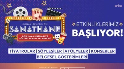 Konak Belediyesi Sanathane Gösteri Sanatları Merkezi, haziran ayıyla birlikte yeni