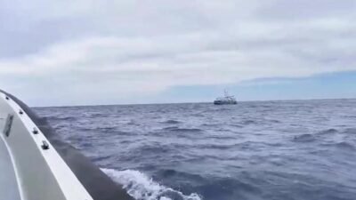 İçişleri Bakanı Mustafa Çiftçi, Antalya'nın Kumluca açıklarında, Küresel Sumud Filosu'na