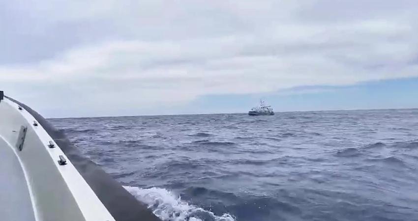 İçişleri Bakanı Mustafa Çiftçi, Antalya'nın Kumluca açıklarında, Küresel Sumud Filosu'na