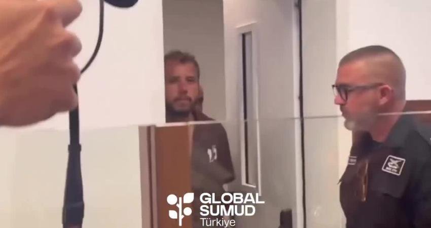 İsrail güçlerince gözaltına alınan Küresel Sumud Filosu organizatörlerinden Thiago Avila'nın