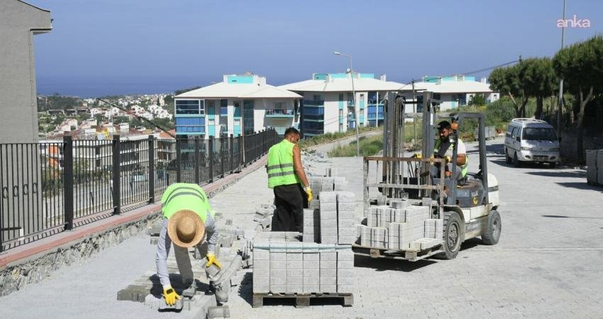 Kuşadası Belediyesi, Değirmendere Mahallesi 3676 Sokak’ta başlattığı 10 bin metrekarelik