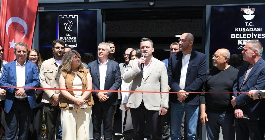 Kuşadası Belediyesi tarafından hayata geçirilen Kent Lokantası düzenlenen törenle hizmete