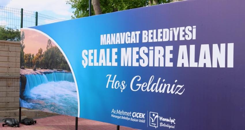 Manavgat Belediyesi tarafından yenileme ve düzenleme çalışmaları tamamlanan Şelale Mesire