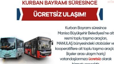 Manisa Büyükşehir Belediyesi ve MANULAŞ’a ait araçlar ile kooperatiflere ait