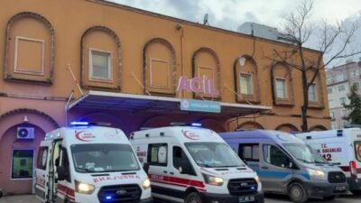Mardin’in Kızıltepe ilçesinde meydana gelen iş kazasında iskelede düşen işçi