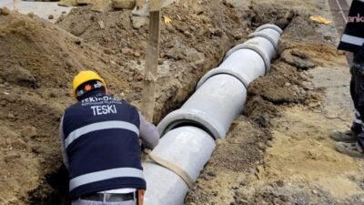 Tekirdağ Büyükşehir Belediyesi ve TESKİ tarafından Marmaraereğlisi’nde başlatılan modern kanalizasyon