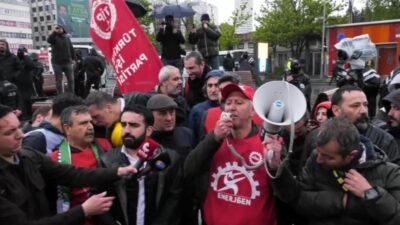1 Mayıs İşçi Bayramı nedeniyle Mecidiyeköy’den Taksim’e yürümek isteyenlere polis