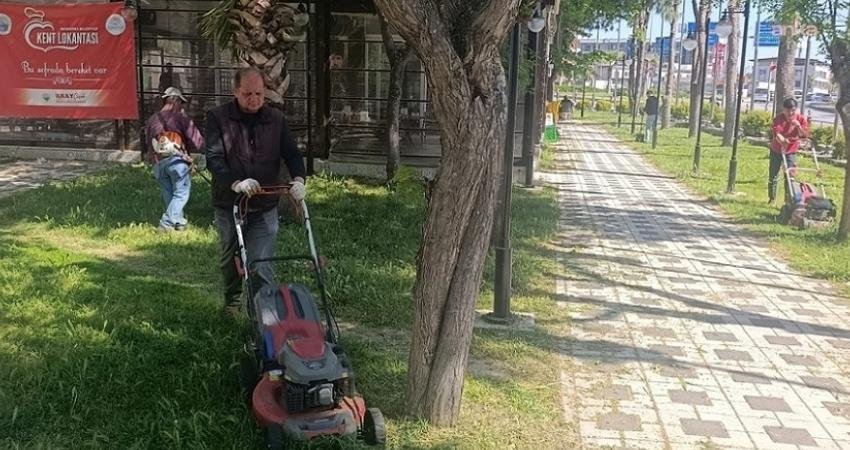 Menderes Belediyesi, ilçe genelinde yabancı otlara karşı geniş çaplı temizlik