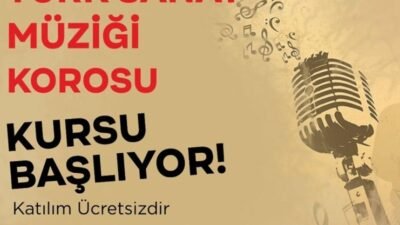 Menderes Belediyesi’nin Türk sanat müziği kursu başlıyor. Başvurular 30 Mayıs’a