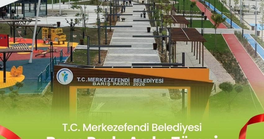 Merkezefendi Belediyesi tarafından Karahasanlı Mahallesi’nde yapımı tamamlanan "Barış Parkı", yarın