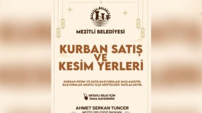 Mezitli Belediyesi, Kurban Bayramı öncesinde vatandaşların ibadetlerini daha sağlıklı, güvenli