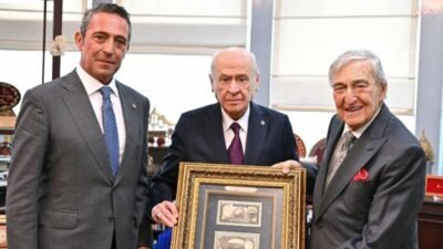 MHP Genel Başkanı Devlet Bahçeli, Koç Holding Şeref Başkanı Rahmi