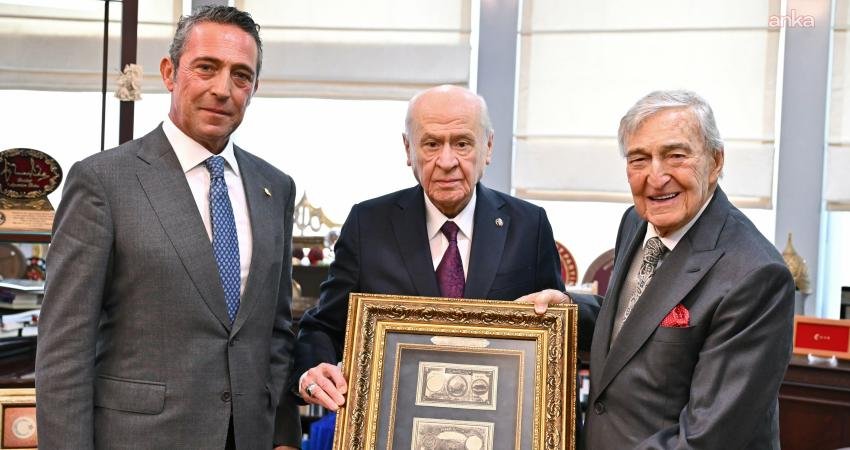 MHP Genel Başkanı Devlet Bahçeli, Koç Holding Şeref Başkanı Rahmi