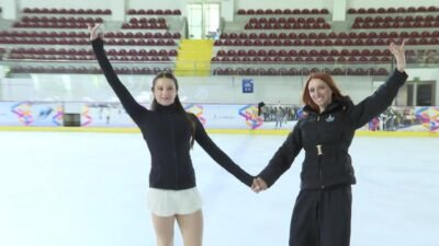 İzmir Büyükşehir Belediyesi’nin milli buz pateni sporcusu Doğa Güner, sadece