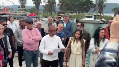 Muğla’nın Ula ilçesinde Kadın Azmağı’nda faaliyet gösteren tekneciler, liman işletme