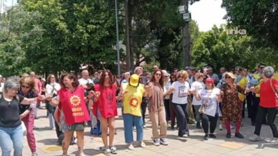 Muğla'nın Ortaca ilçesinde, Eğitim-Sen, SES, BES ve Tüm Emeklilerin Sendikası'nın