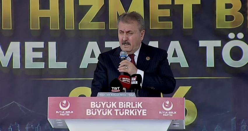 Mustafa Destici, Samsun’da katıldığı temel atma töreninde "Terörsüz Türkiye" sürecine