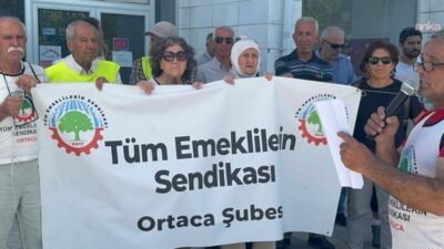 Muğla'nın Ortaca ilçesinde, Tüm Emeklilerin Sendikası Ortaca Şubesi üyeleri, seyyanen