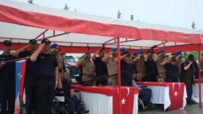 Osmaniye İl Jandarma Komutanlığı'nda Engelliler Haftası kapsamında "Temsili Askerlik Uygulaması"