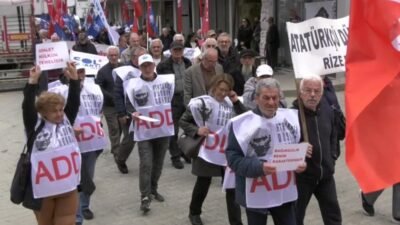 Rize'nin Pazar ve Fındıklı ilçelerinde 1 Mayıs Emek ve Dayanışma Günü, onlarca