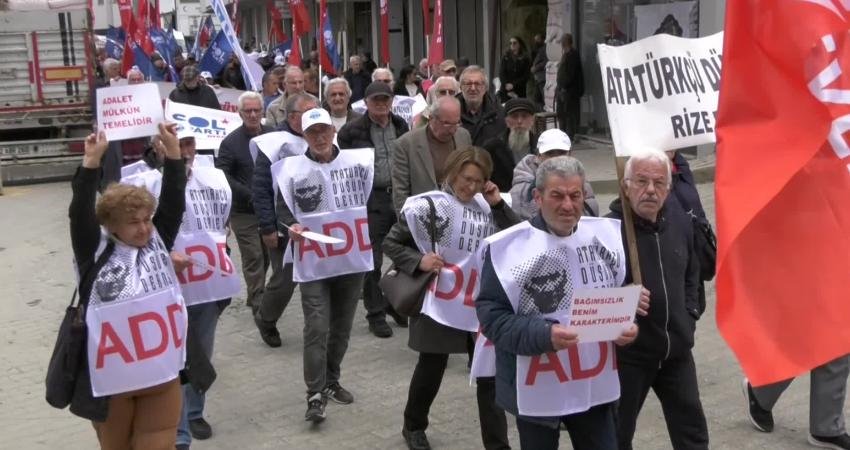 Rize'nin Pazar ve Fındıklı ilçelerinde 1 Mayıs Emek ve Dayanışma Günü, onlarca