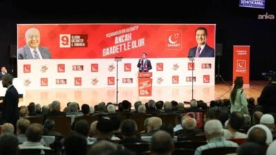 Saadet Partisi Genel Başkanı Mahmut Arıkan, partisinin Gaziantep 9. Olağan