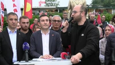 CHP Kurultayı'nın "mutlak butlan" kararıyla iptal edilmesine karşı Sarıyer'de bir