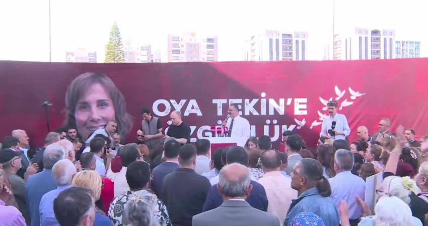 CHP Genel Başkan Yardımcısı Gül Çiftci, Adana’da düzenlenen “Oya Tekin’e özgürlük”
