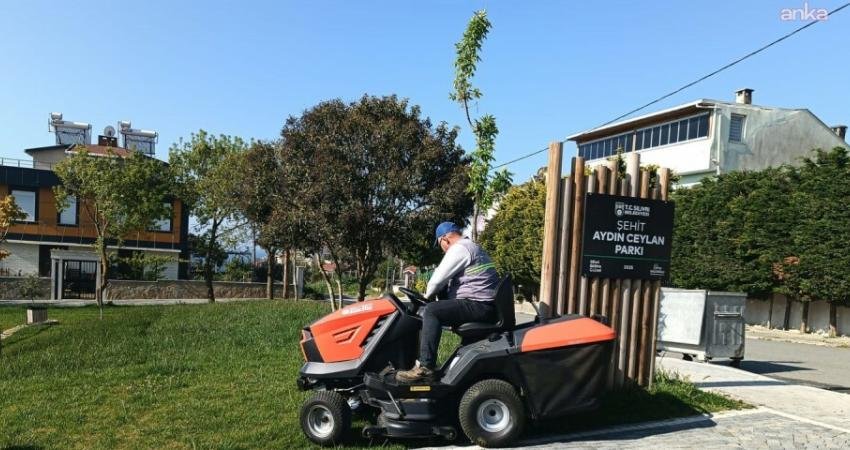 Silivri Belediyesi ekipleri, parklarıyla, yeşil alanlarıyla daha güzel bir Silivri