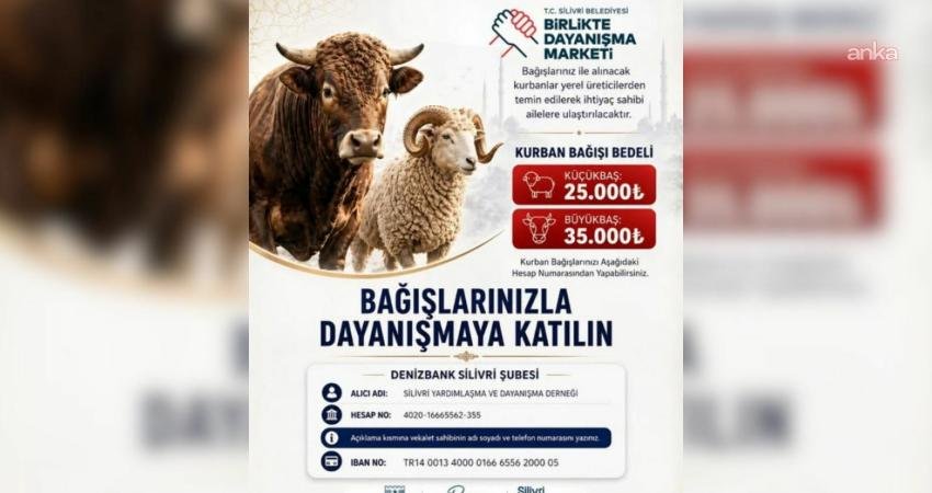 Silivri Belediyesi bu yıl da kurban ibadetini yerine getiren vatandaşların