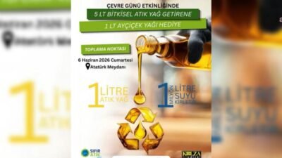 Silivri Belediyesi, Dünya Çevre Günü’nde "5 litre bitkisel atık yağ