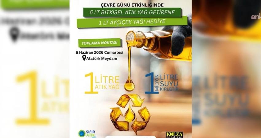 Silivri Belediyesi, Dünya Çevre Günü’nde "5 litre bitkisel atık yağ