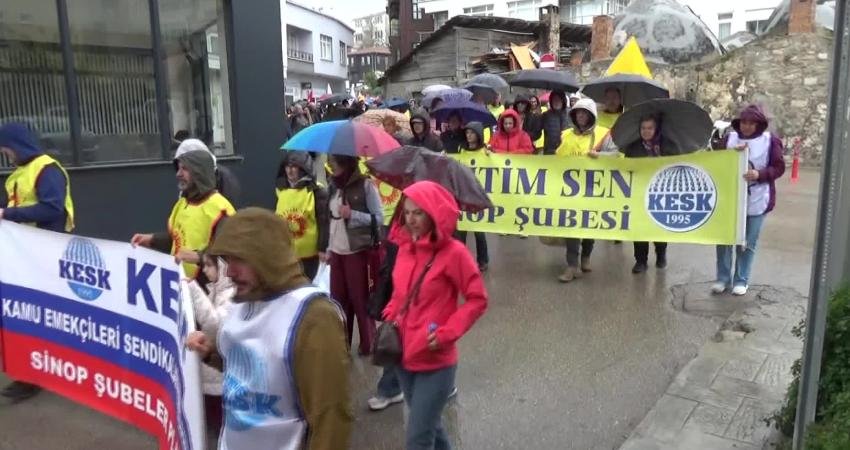 Sinop 1 Mayıs Tertip Komite Başkanı Muhittin Durdu, "Bugün burada