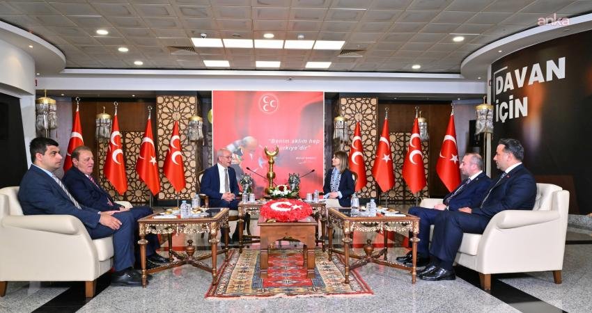 CHP Genel Merkezi heyeti, Kurban Bayramı dolayısıyla MHP Genel Merkezi'ne