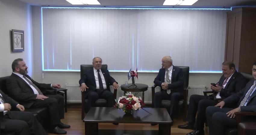 CHP Genel Merkezi heyeti, bayramlaşma programı kapsamında DSP ve DYP’yi
