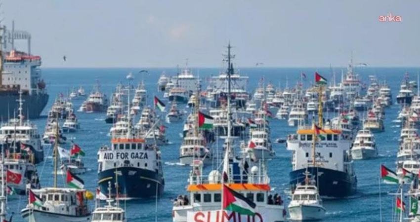 Küresel Sumud Filosu Türkiye tarafından yapılan açıklamaya göre, filonun önceki gün İsrail
