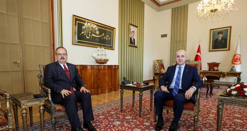 Türkiye Büyük Millet Meclisi (TBMM) Başkanı Numan Kurtulmuş, Ankara Valisi Yakup
