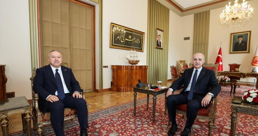 TBMM Başkanı Numan Kurtulmuş, Emniyet Genel Müdürü Ali Fidan’ı kabul